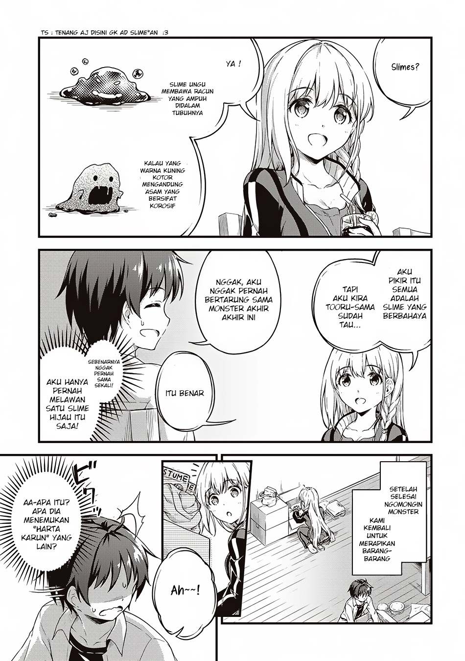 Boku no Heya ga Dungeon no Kyuukeijo ni Natteshimatta Ken Chapter 05 Bahasa Indonesia